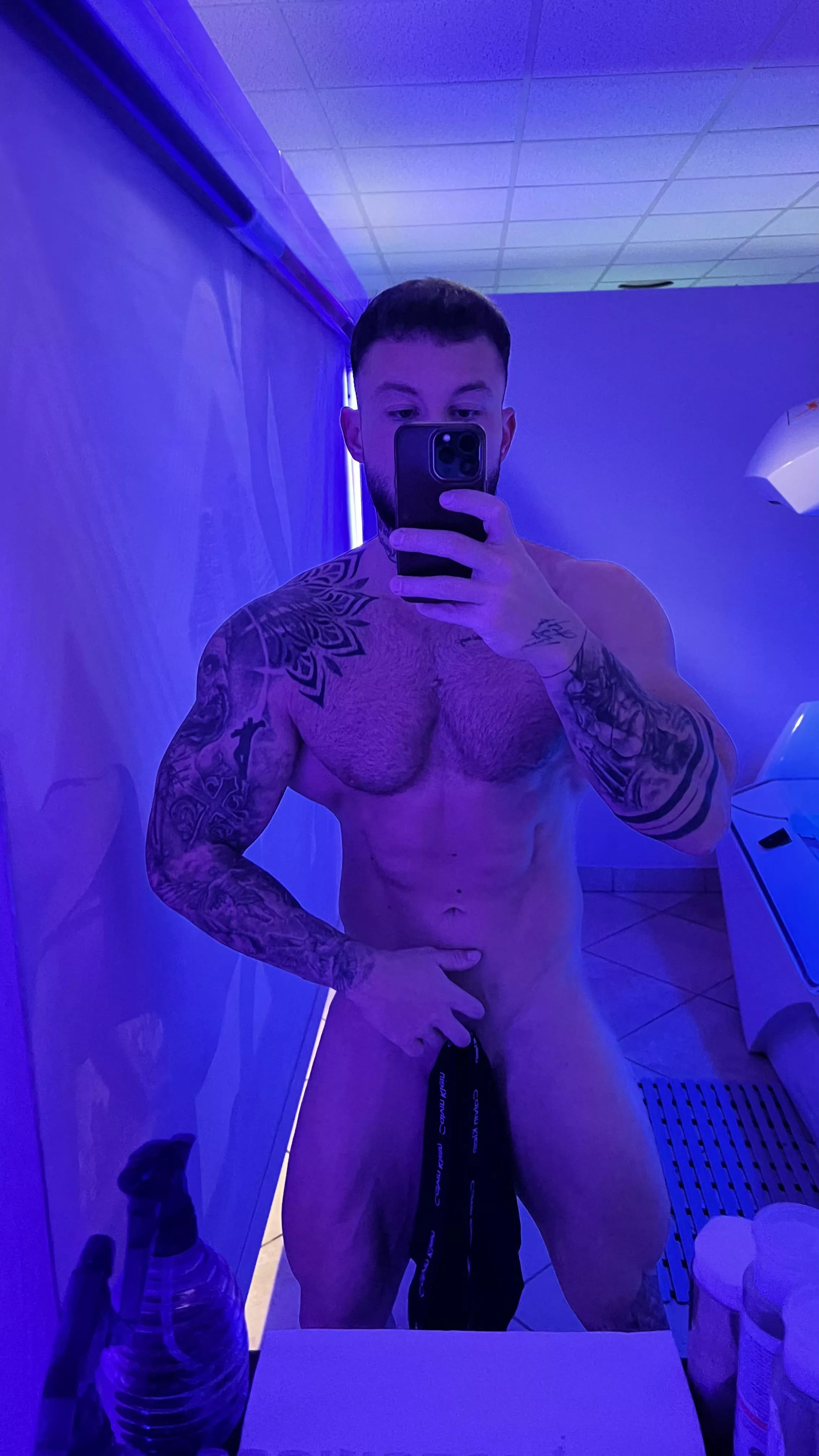 Had some fun in the tanning bed.