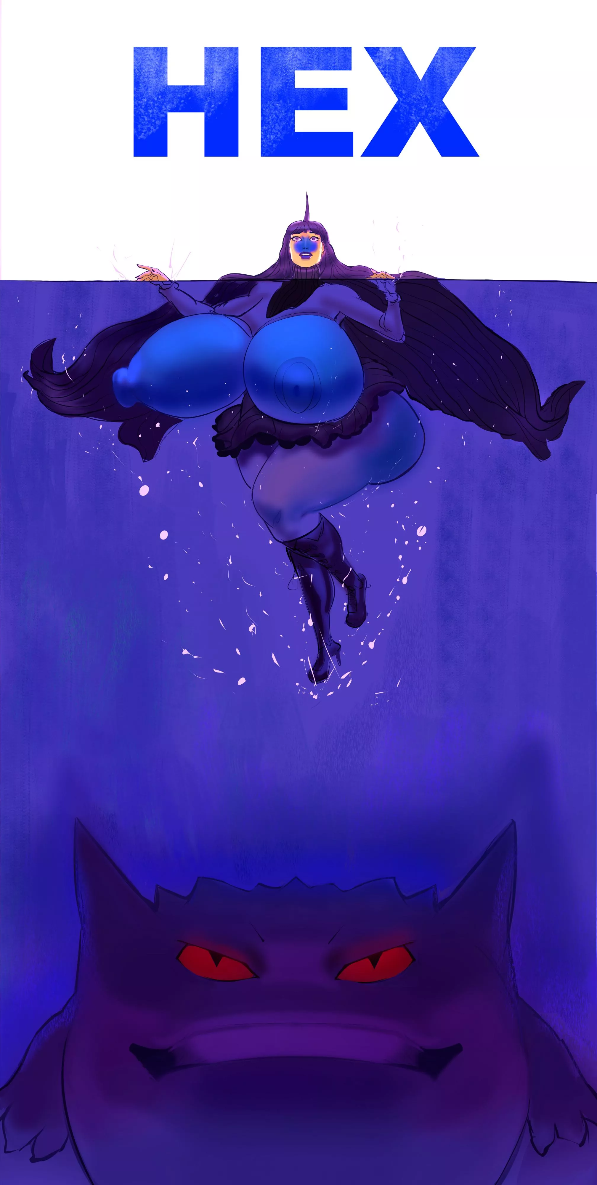 Hex Maniac Blueberry Comic by JigglyWigglyThings