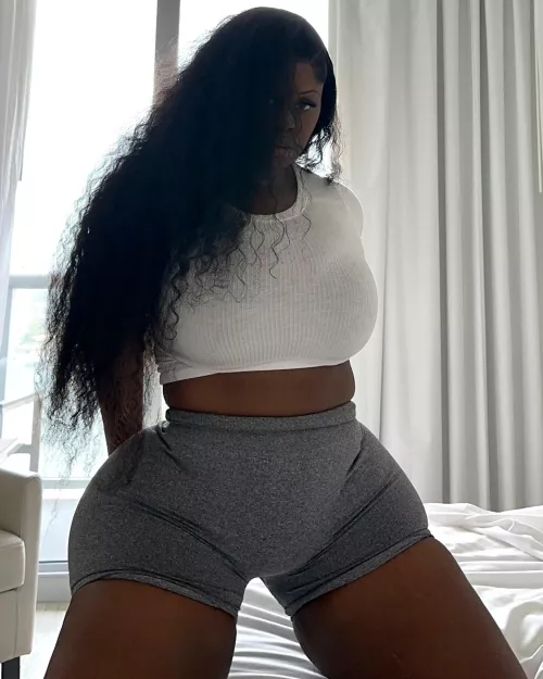 I hope you like my tight yoga shorts.