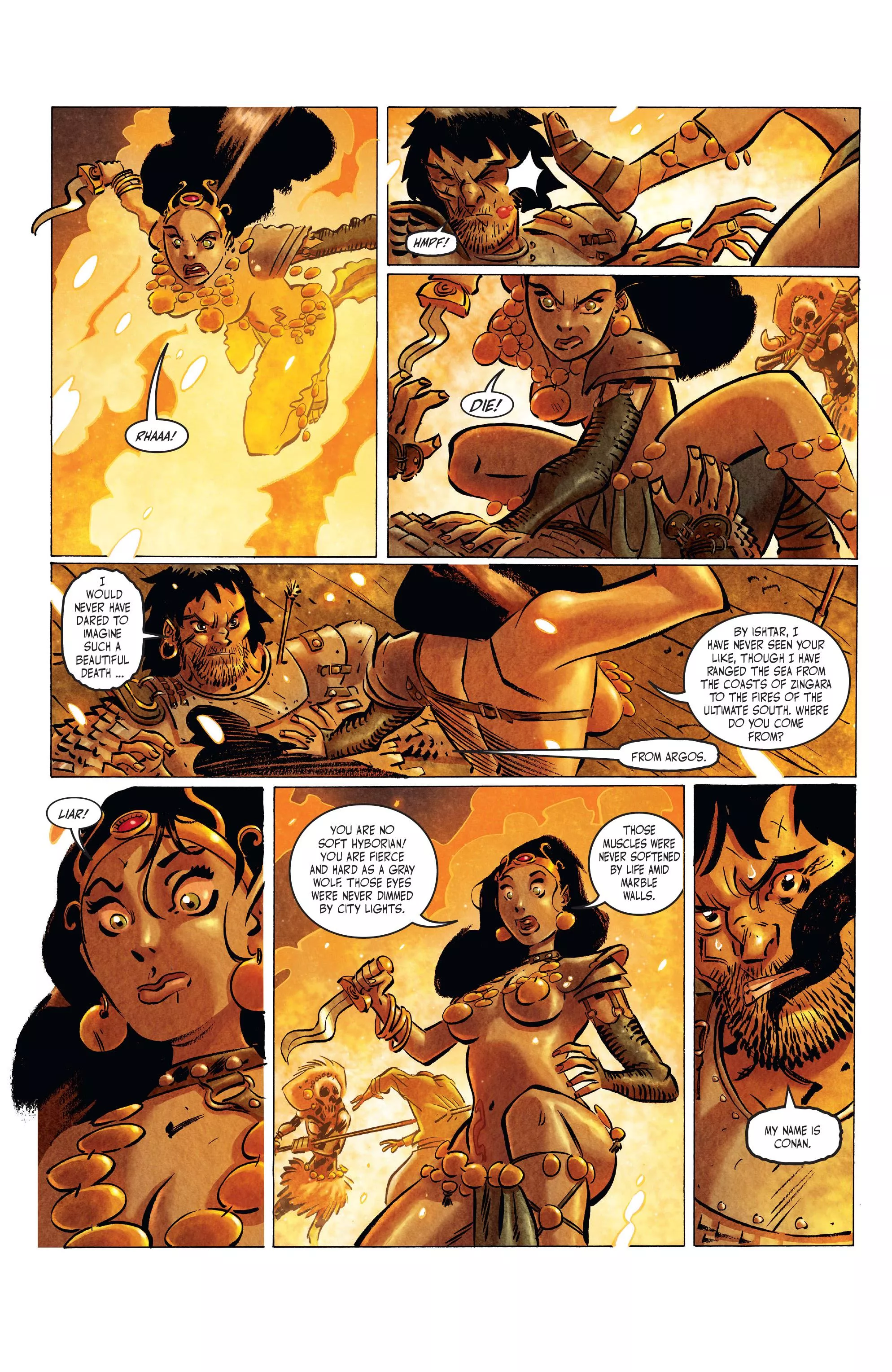 I would never have dared to imagine such a beautiful death [The Cimmerian: Queen of the Black Coast #1]