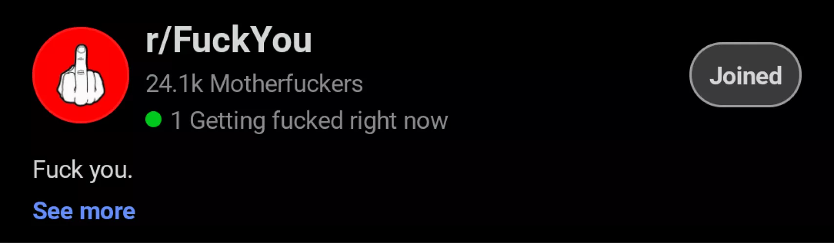 I'm getting fucked right now