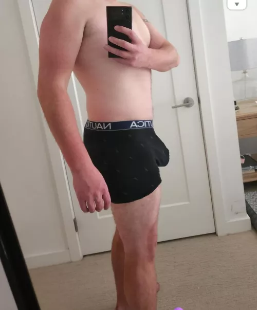 I'm throbbing in CK briefs 