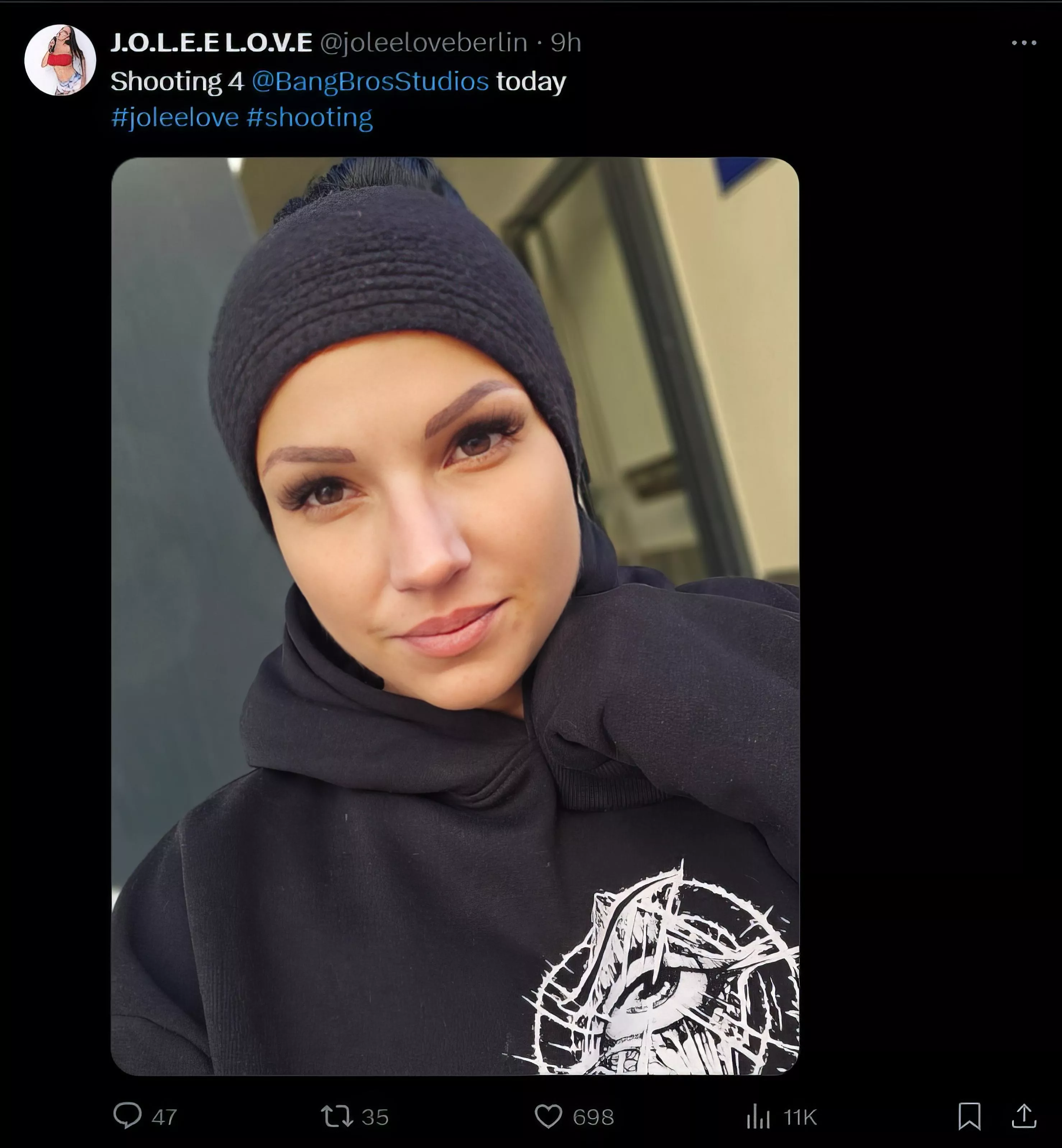 Jolee Love filming with BangBros TODAY Nov 23, 2024