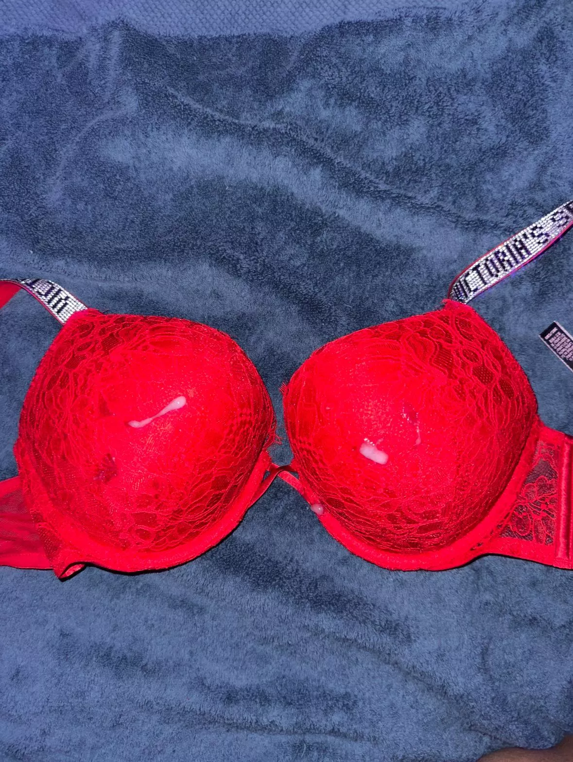 Just a little bit for now since it’s getting cold :) 36C Shine Strap Bombshell  