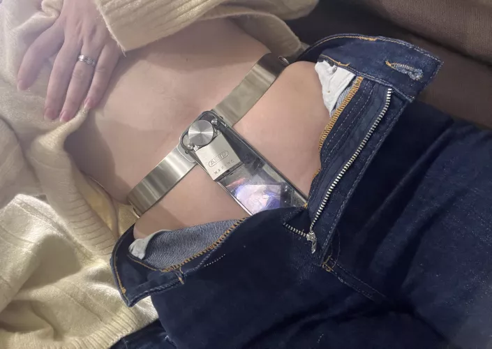 keeping his keys inside my chastity belt shield…