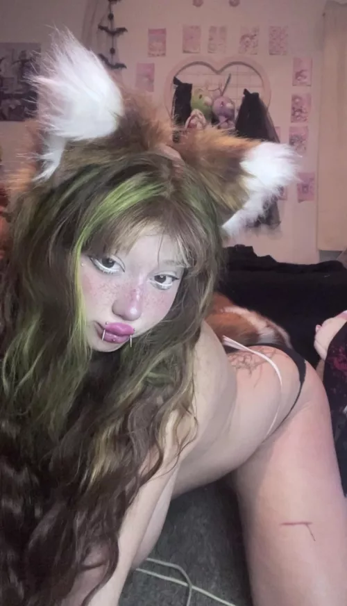 Lift my tail and play with my holes