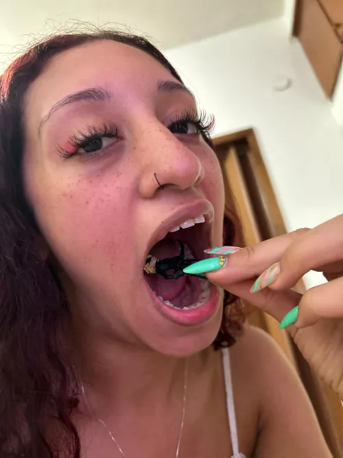 Look how big I can open my mouth for you to come in