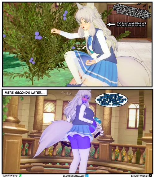 Lumi's blueberry incident (OC)
