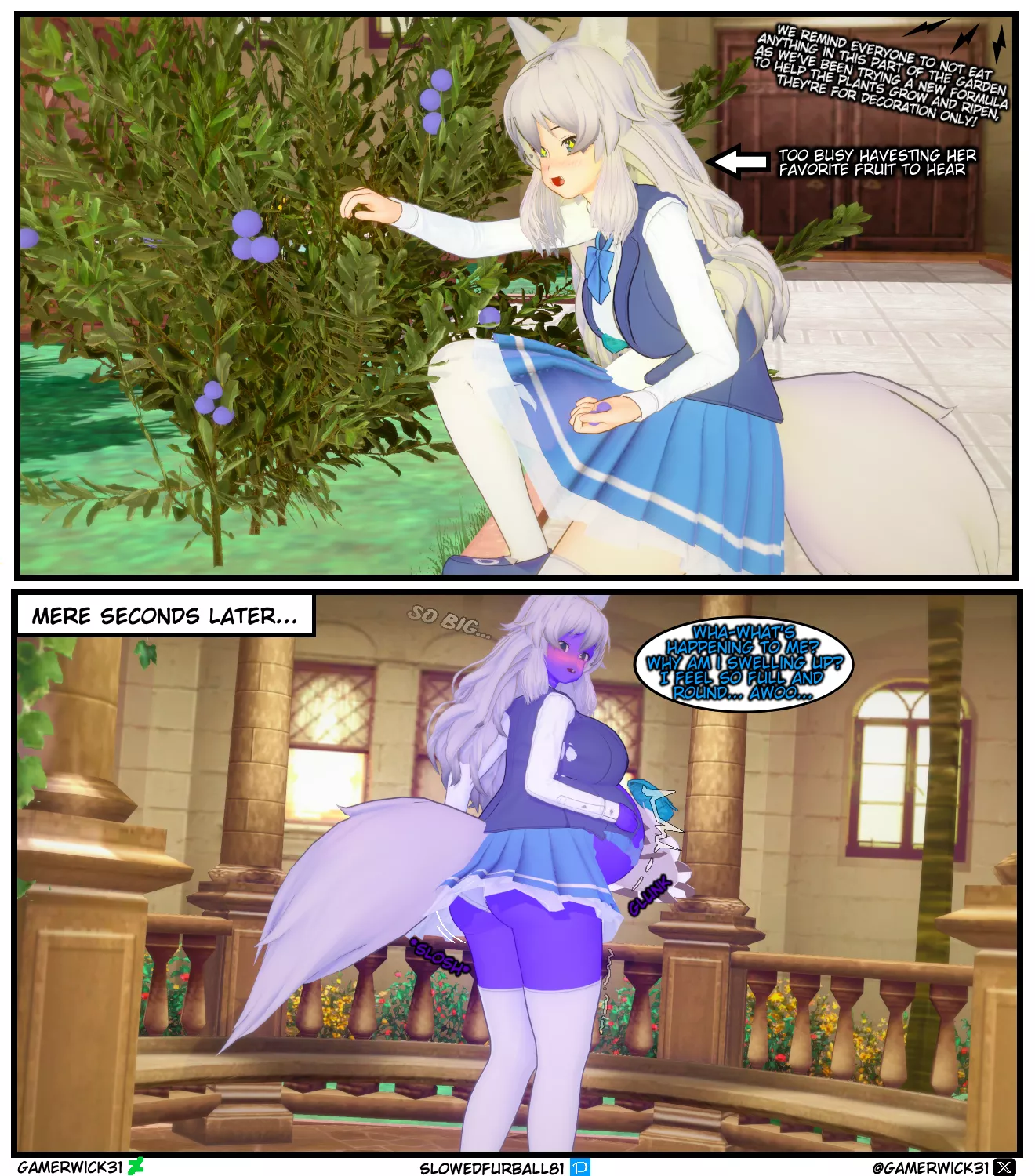 Lumi's blueberry incident (OC)