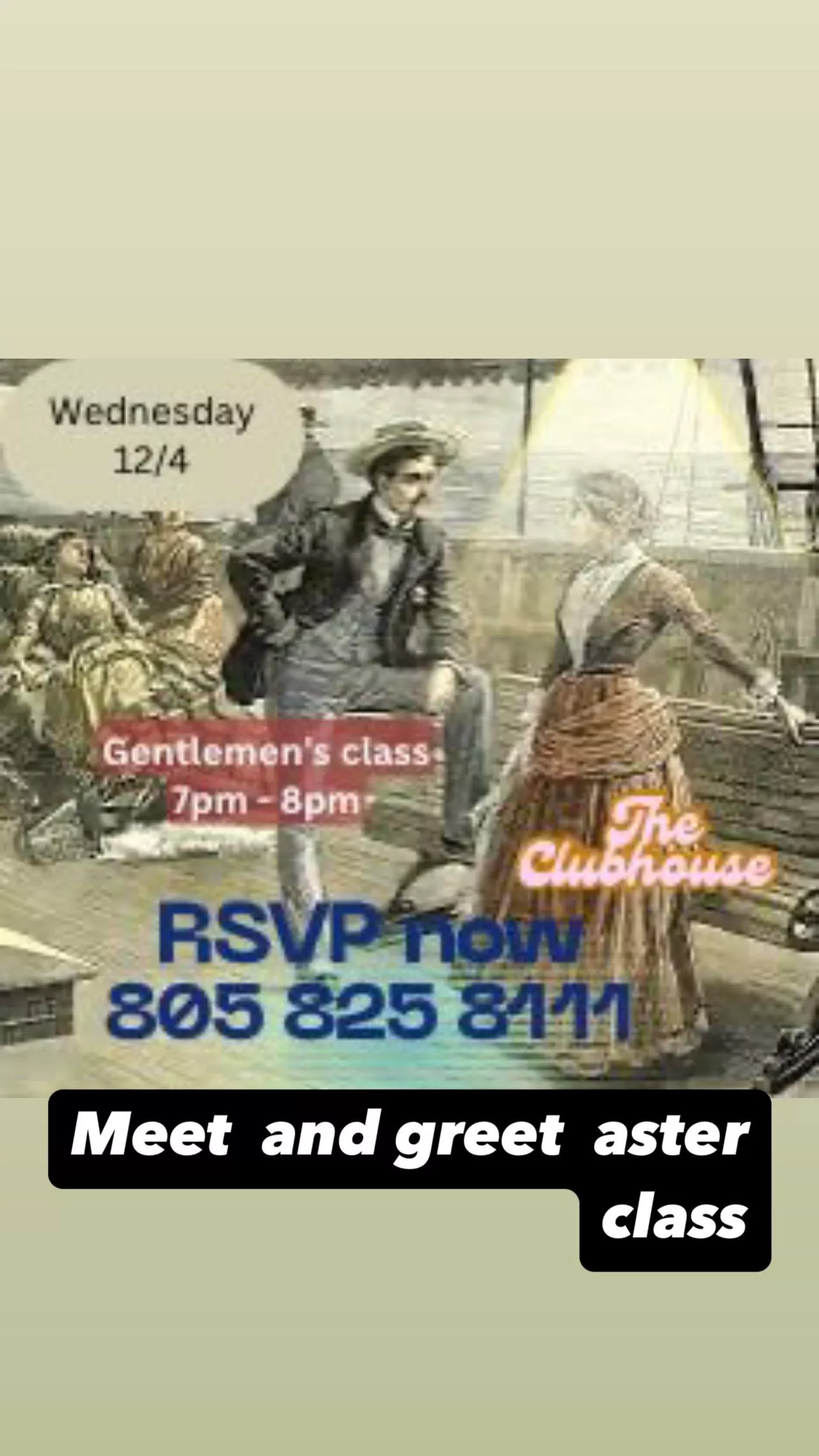 Meet and greet 8 pm Camarillo 