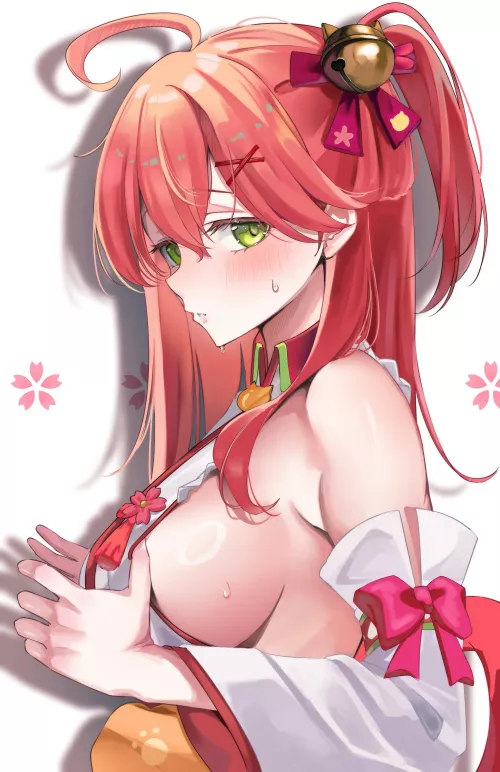 Miko sweaty side boobs 