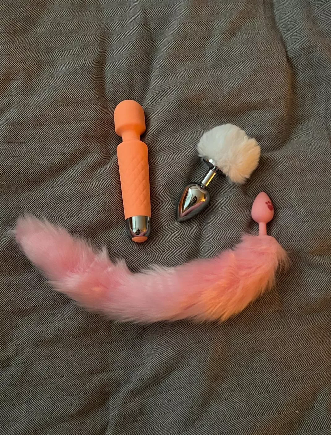 my first tail plugs! can’t wait to try my new toys 🤭🤍