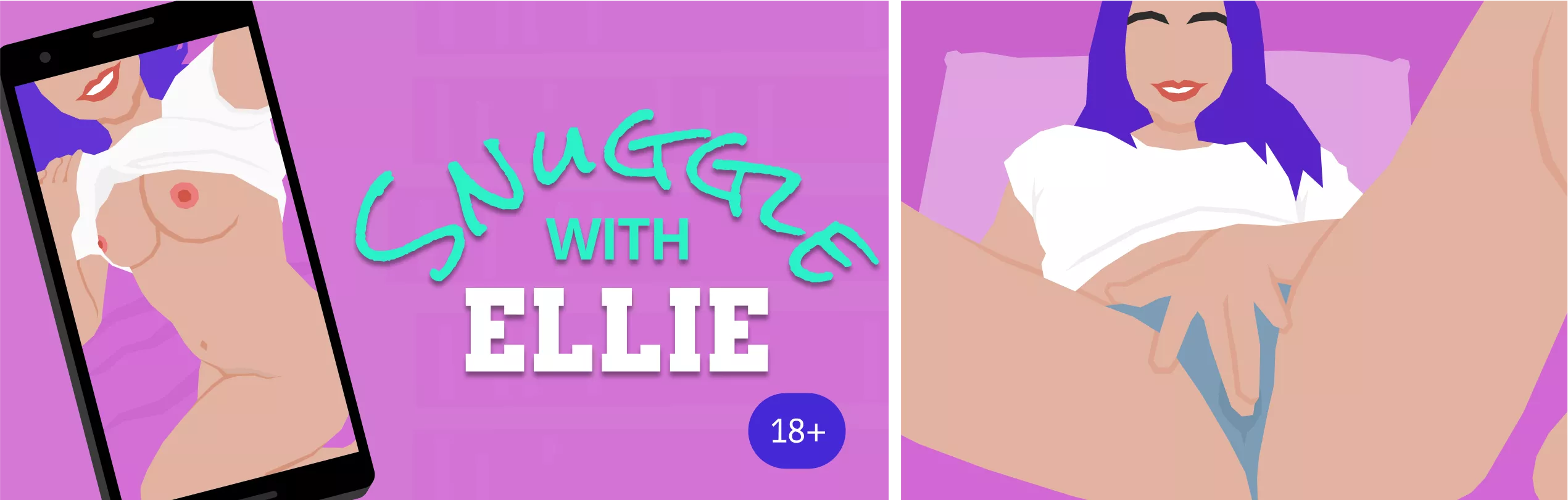 *NEW* - “Snuggle with Ellie” is a webgame where Ellie touches herself in bed