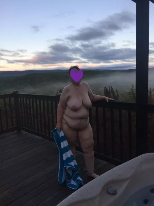 nude on the deck