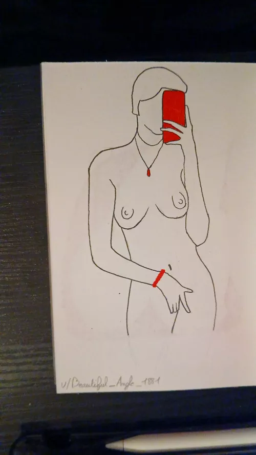 Sketchboob 6/40 by me (model : u/Beautiful_Angle_1881)