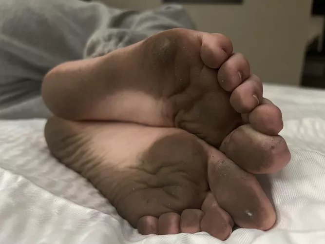 Some guys tell me my feet would be cuter if they weren't so dirty all the time... 🥺👉👈