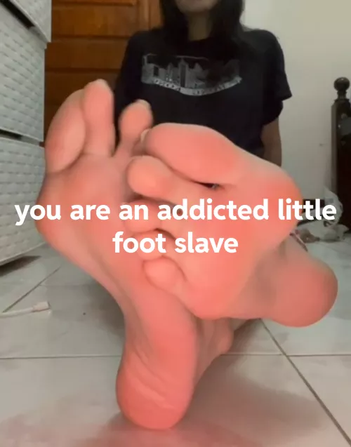 Stroking to my feet again?