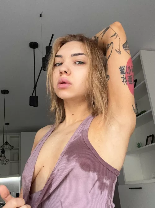 Tattooed teen ready to play