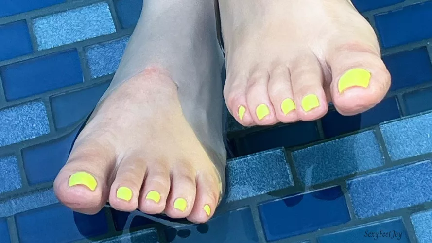Ten cute little toes ready for sucking