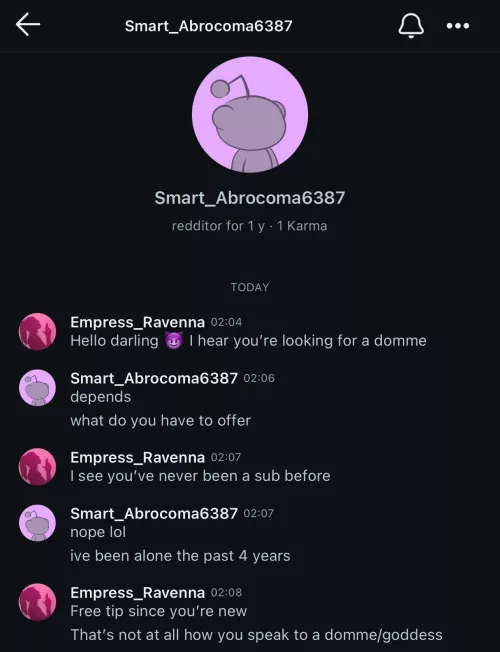 This one’s a charmer! Bad attitude, filled with judgement and has zero idea about anything. 