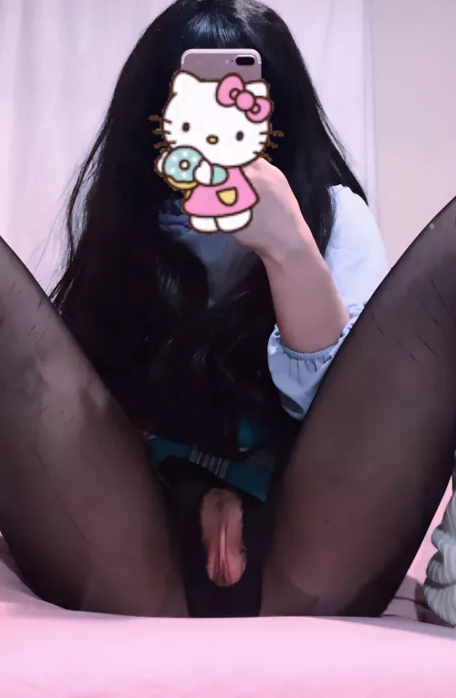 Uh oh ripped my stockings ~