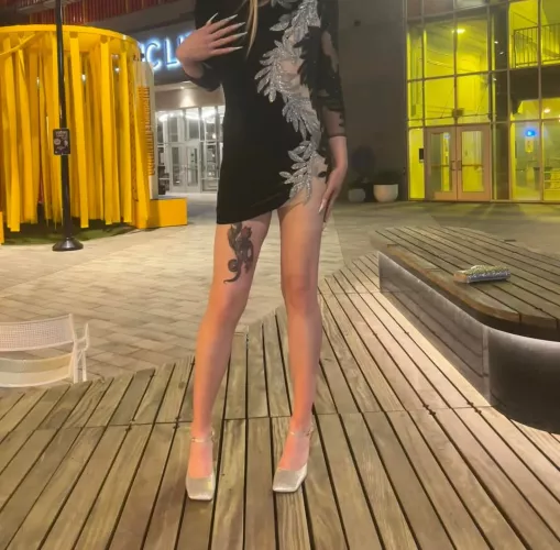 Wanna see what's under my dress ?