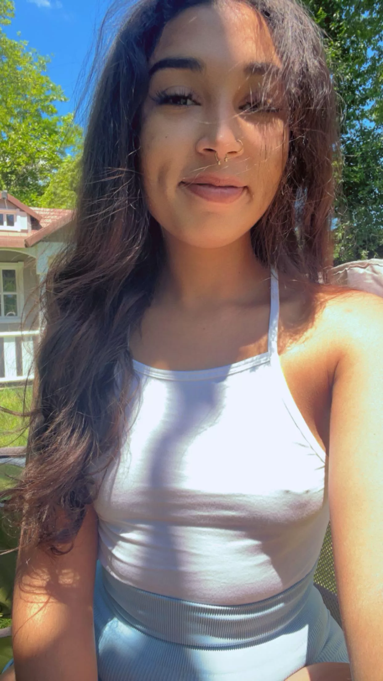 White shows my piercings the best 