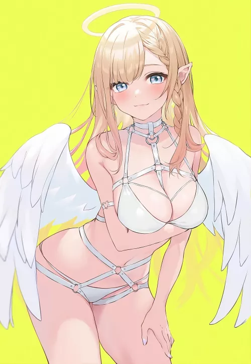 White swimsuit angel 