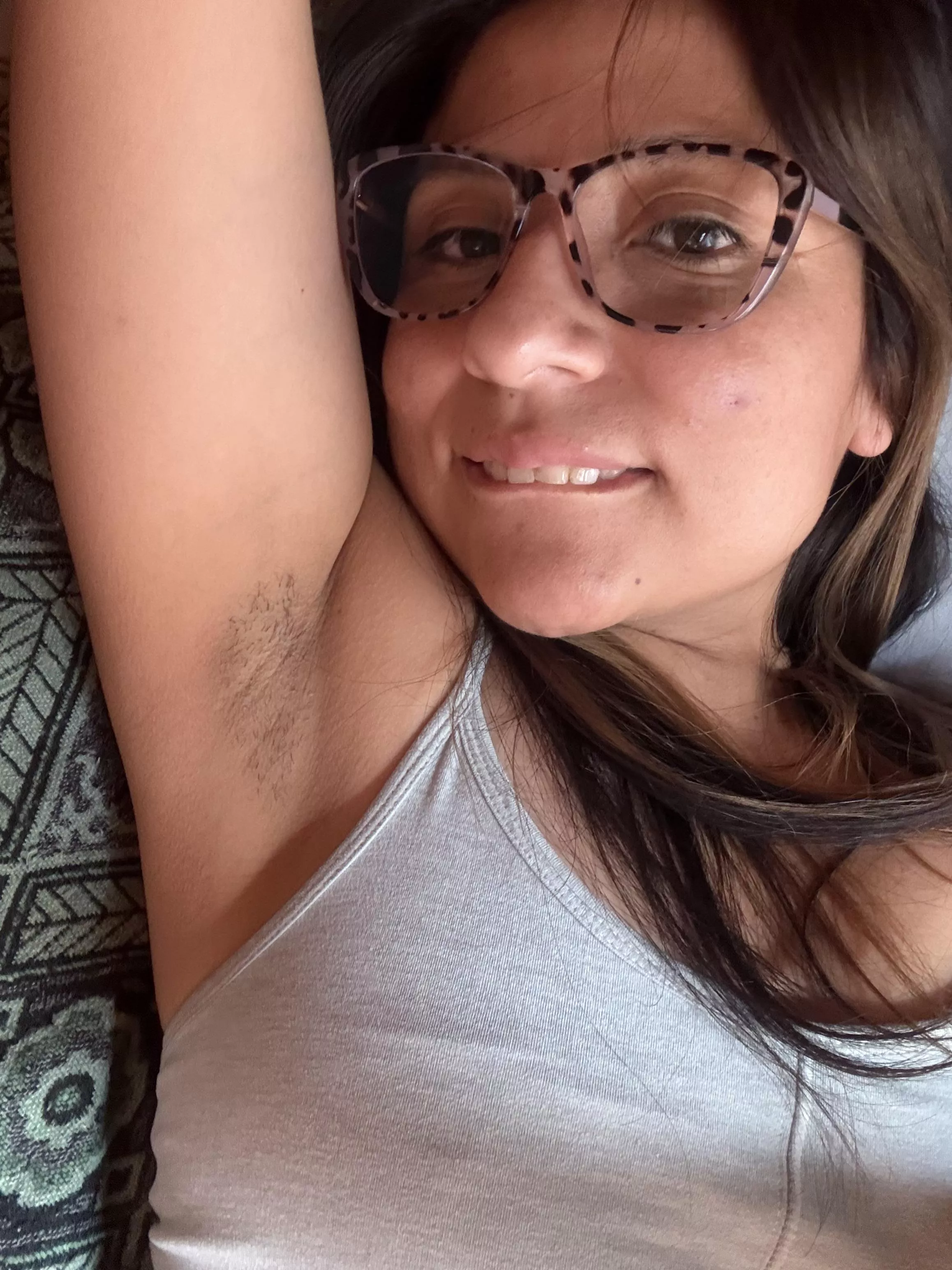 with more or less hair 