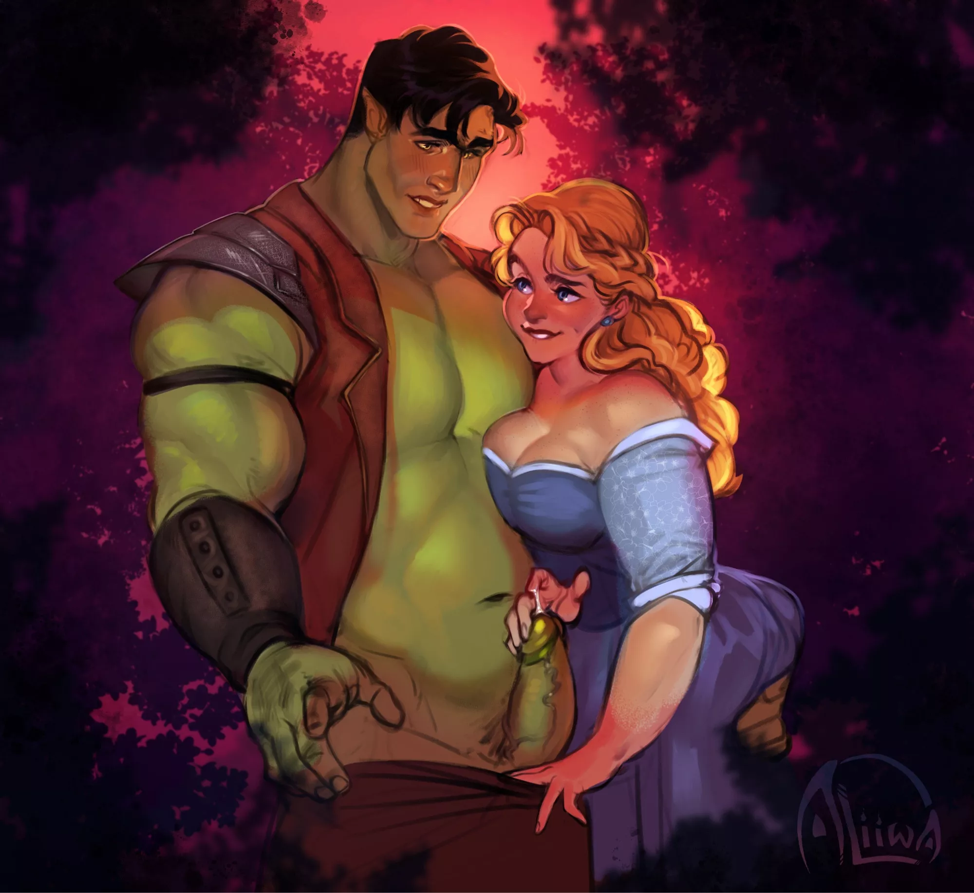 You should check out @sewendelauthor.bsky.social‬ there's lots of femgaze illustrations, for books!