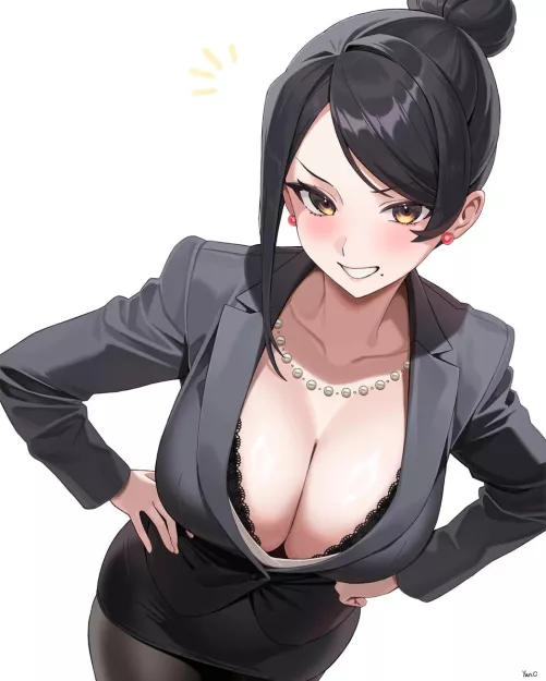 Your boss is a beautiful woman, but she is unsmiling, very nasty and always looking for excuses to make things difficult for you. However today, she badgered you to come to her office and you are worried that you have made another mistake.