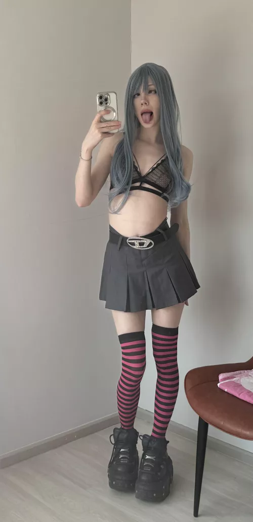 a little crazy and excited looking