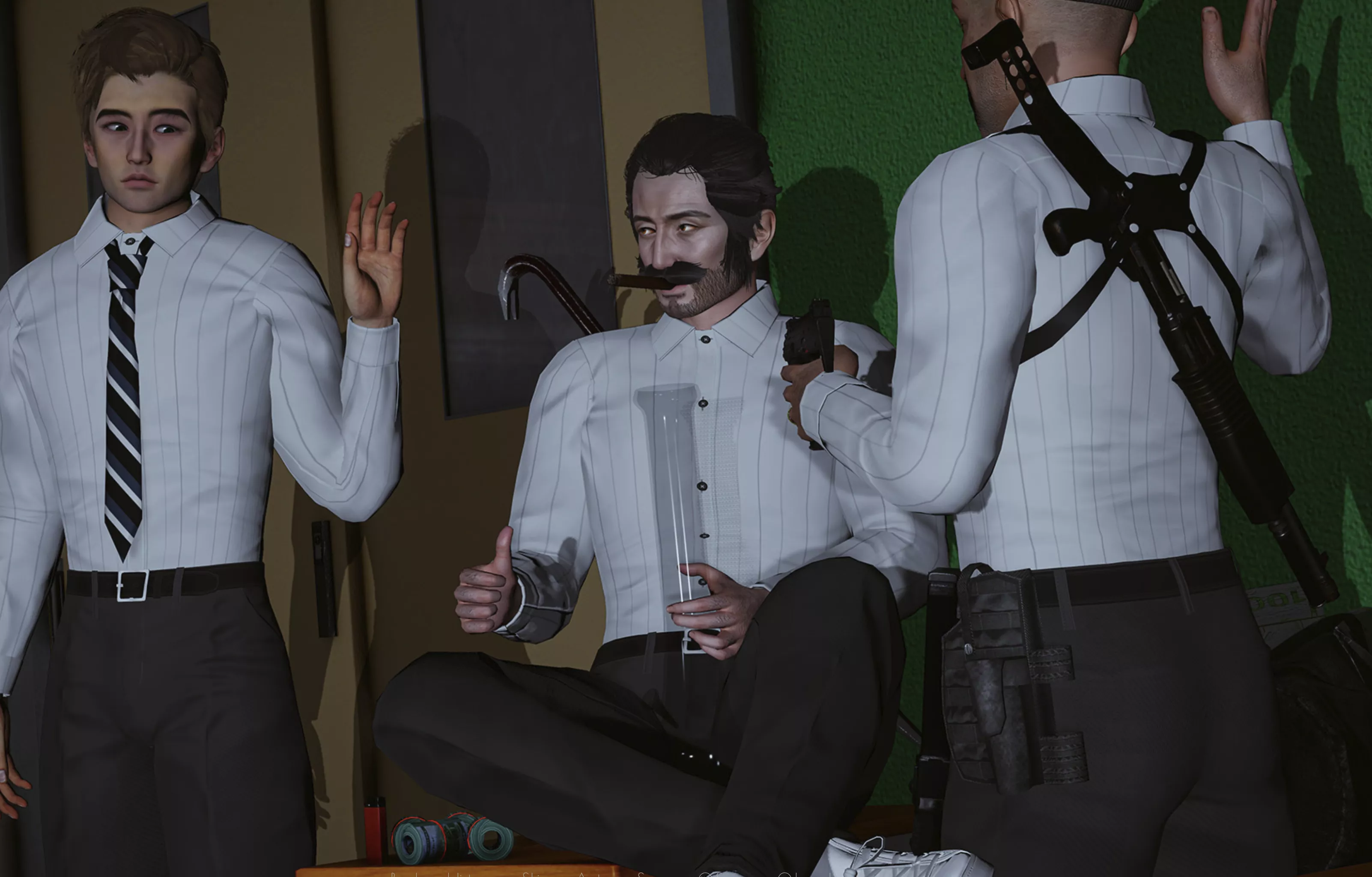 A masterclass in visual storytelling - Subtly hinting that the story takes place in the USA