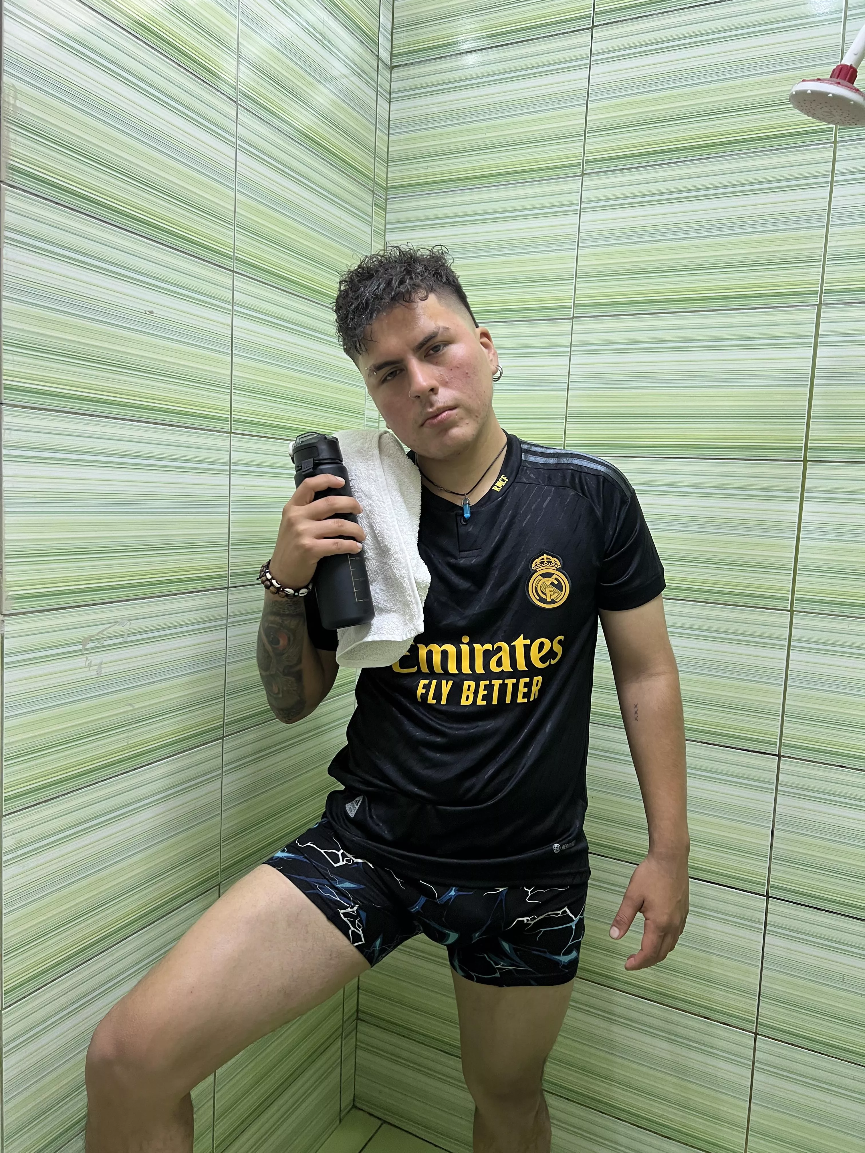 After the final whistle, my underwear is always full of sweat, come and smell