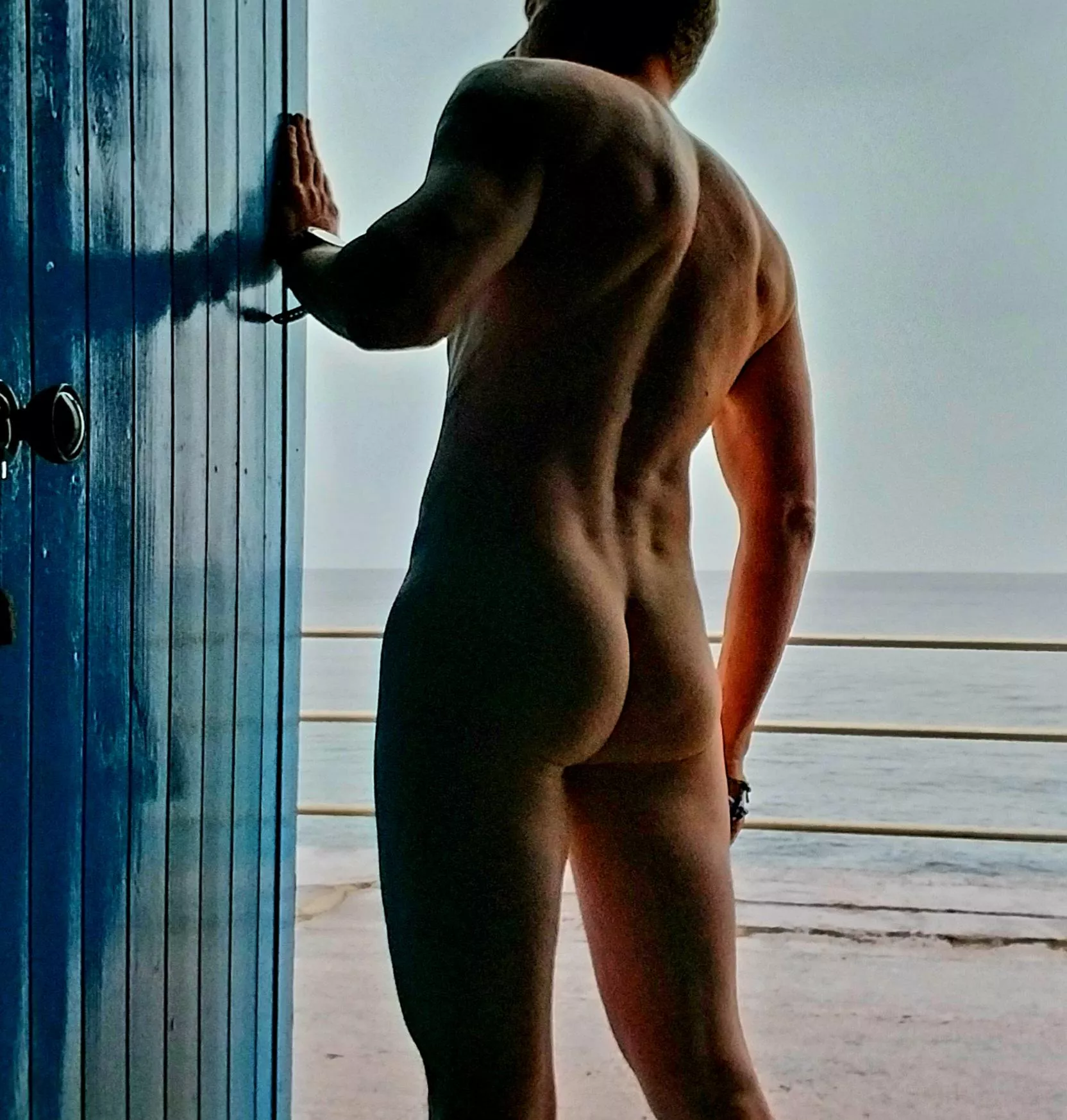 Behind the blue door. Recoloured and older favourite (m)