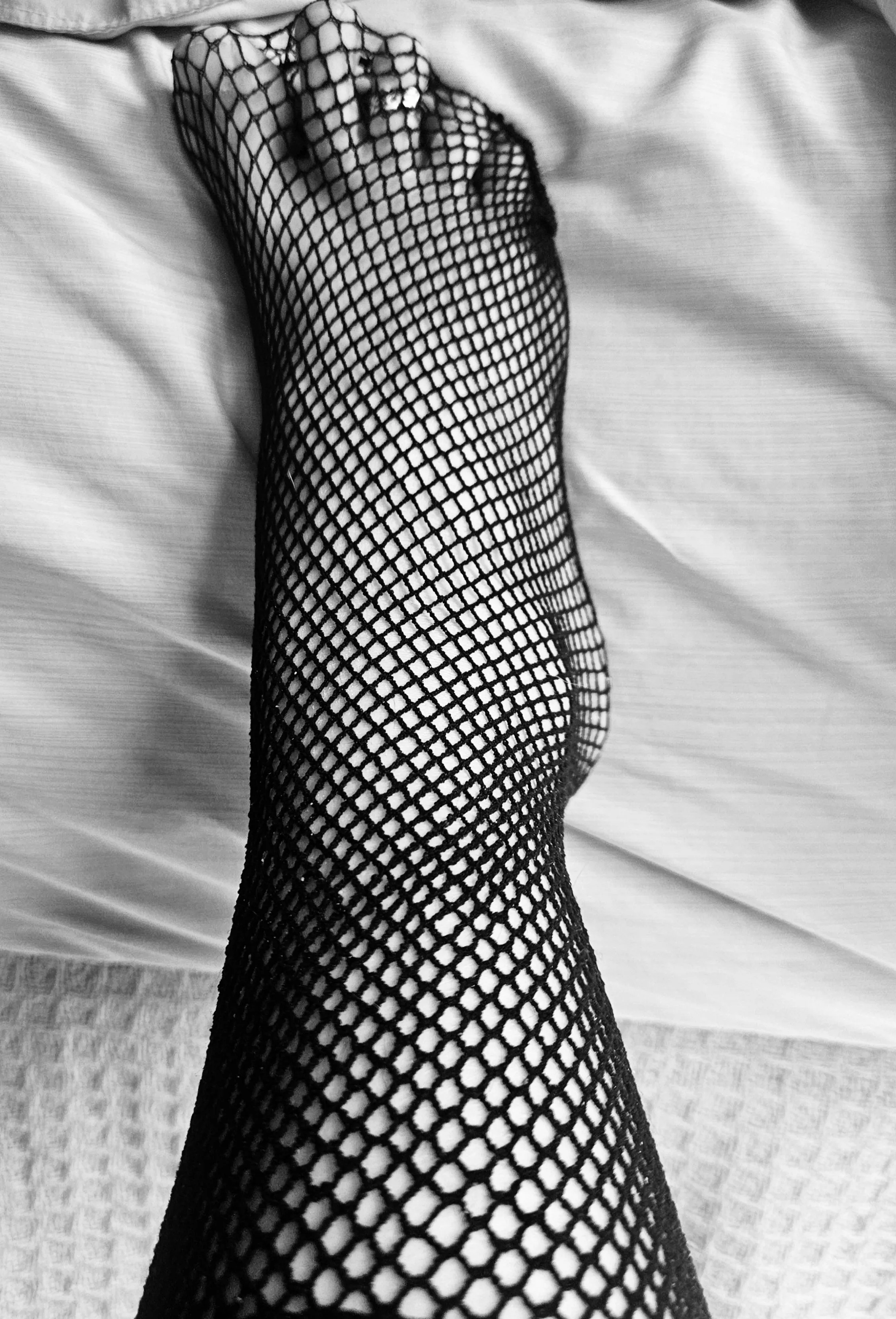 Black & white fishnets