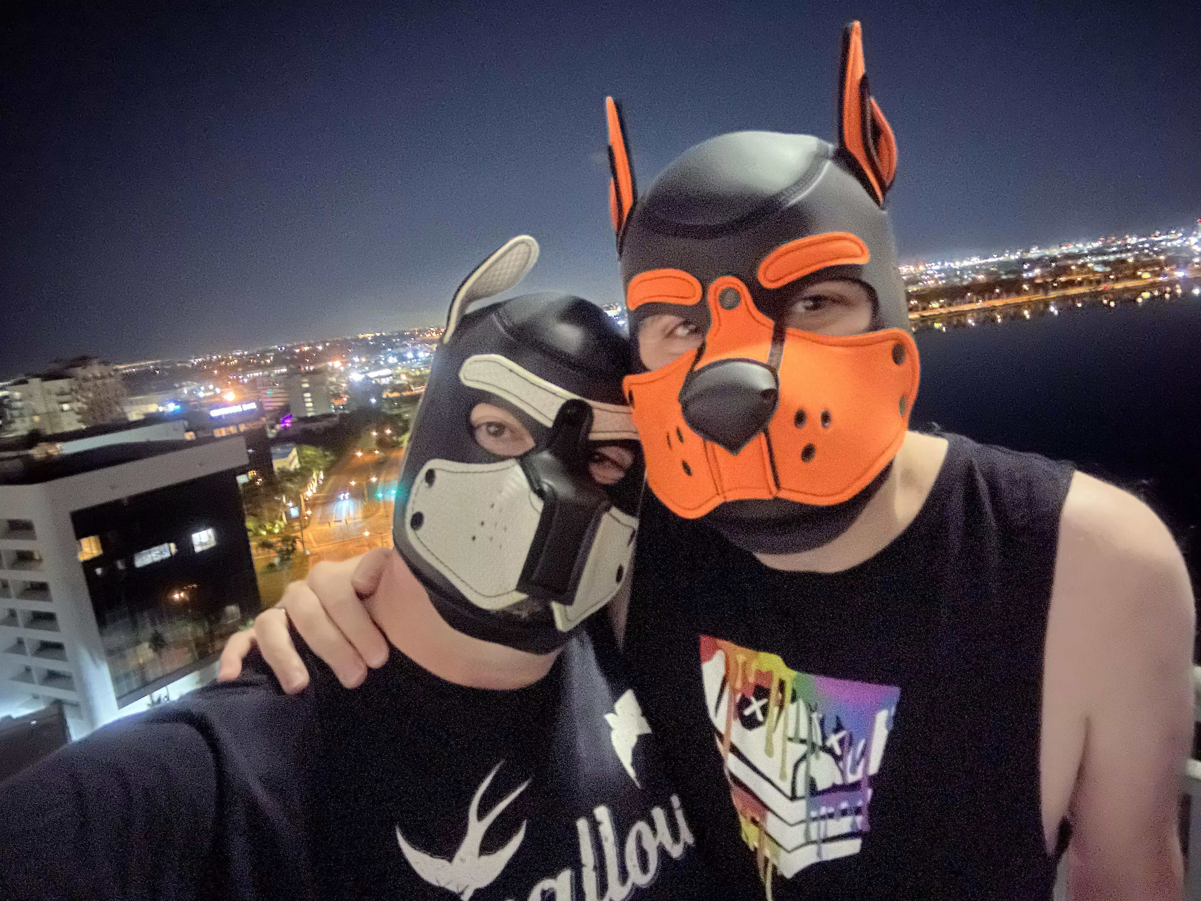 Evening on the balcony with my wonderful husband. 