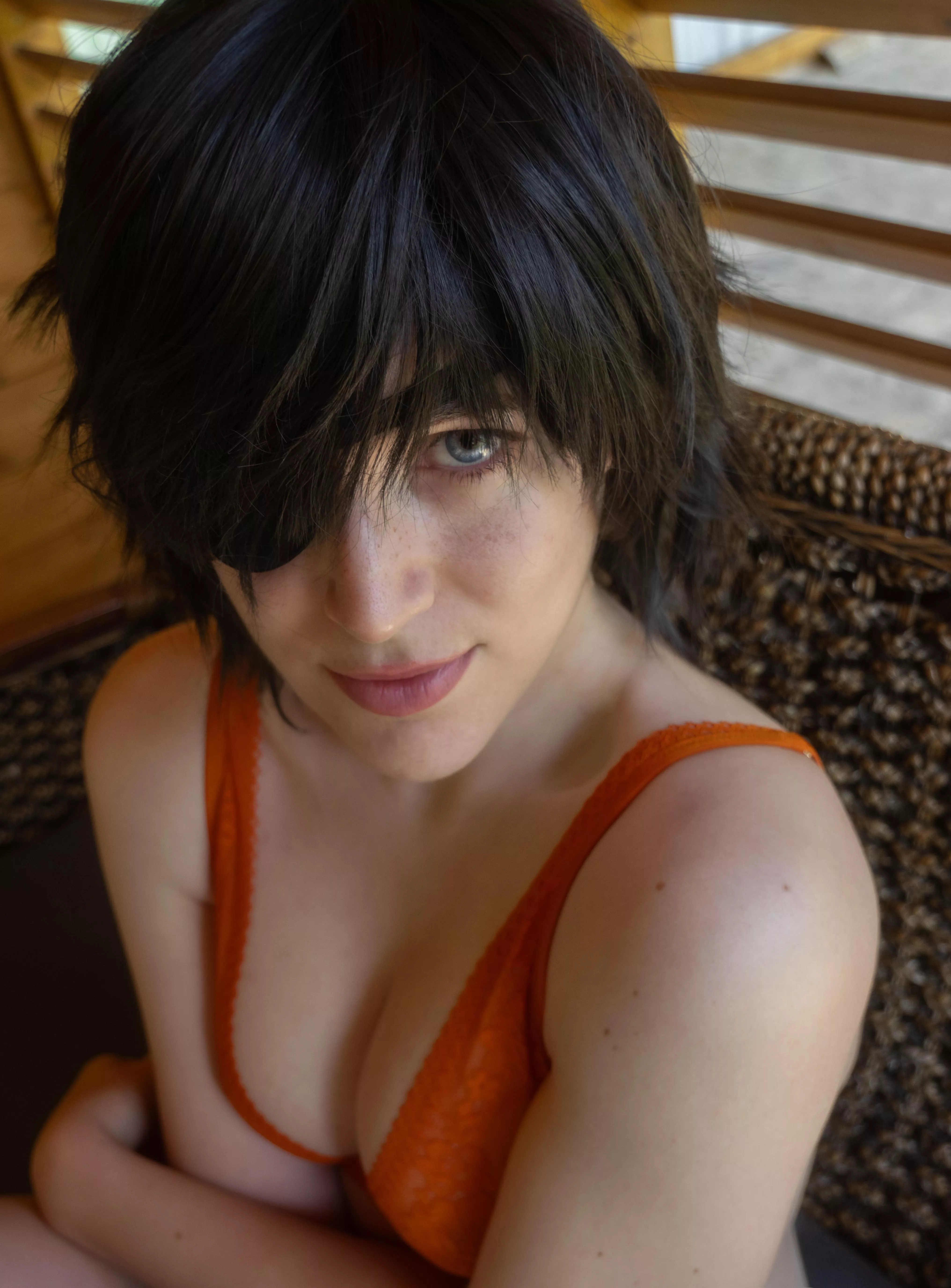 Himeno's teasing look (by Milashiroki)