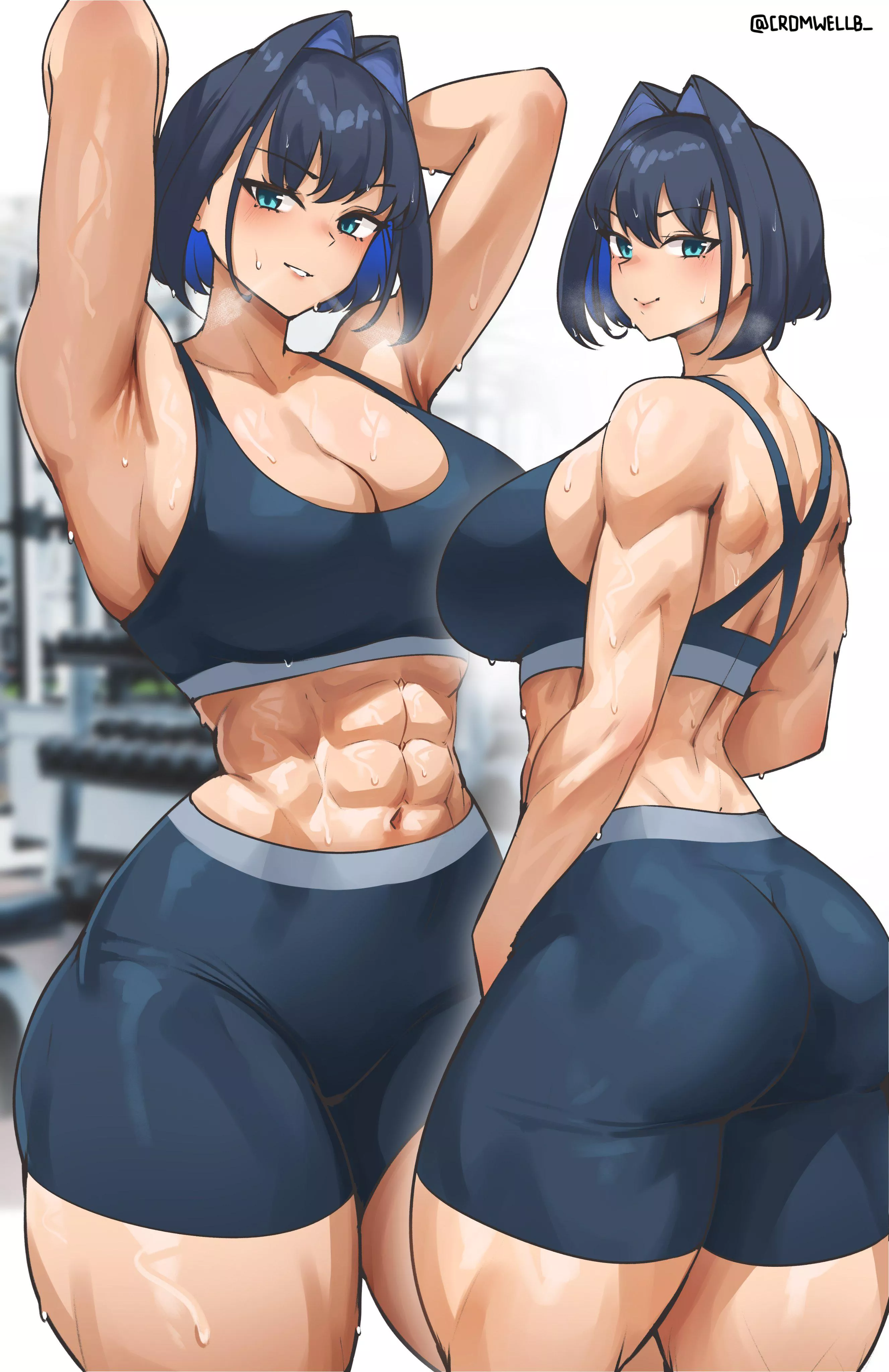 Muscular Kronii (cromwellb) [Hololive] 