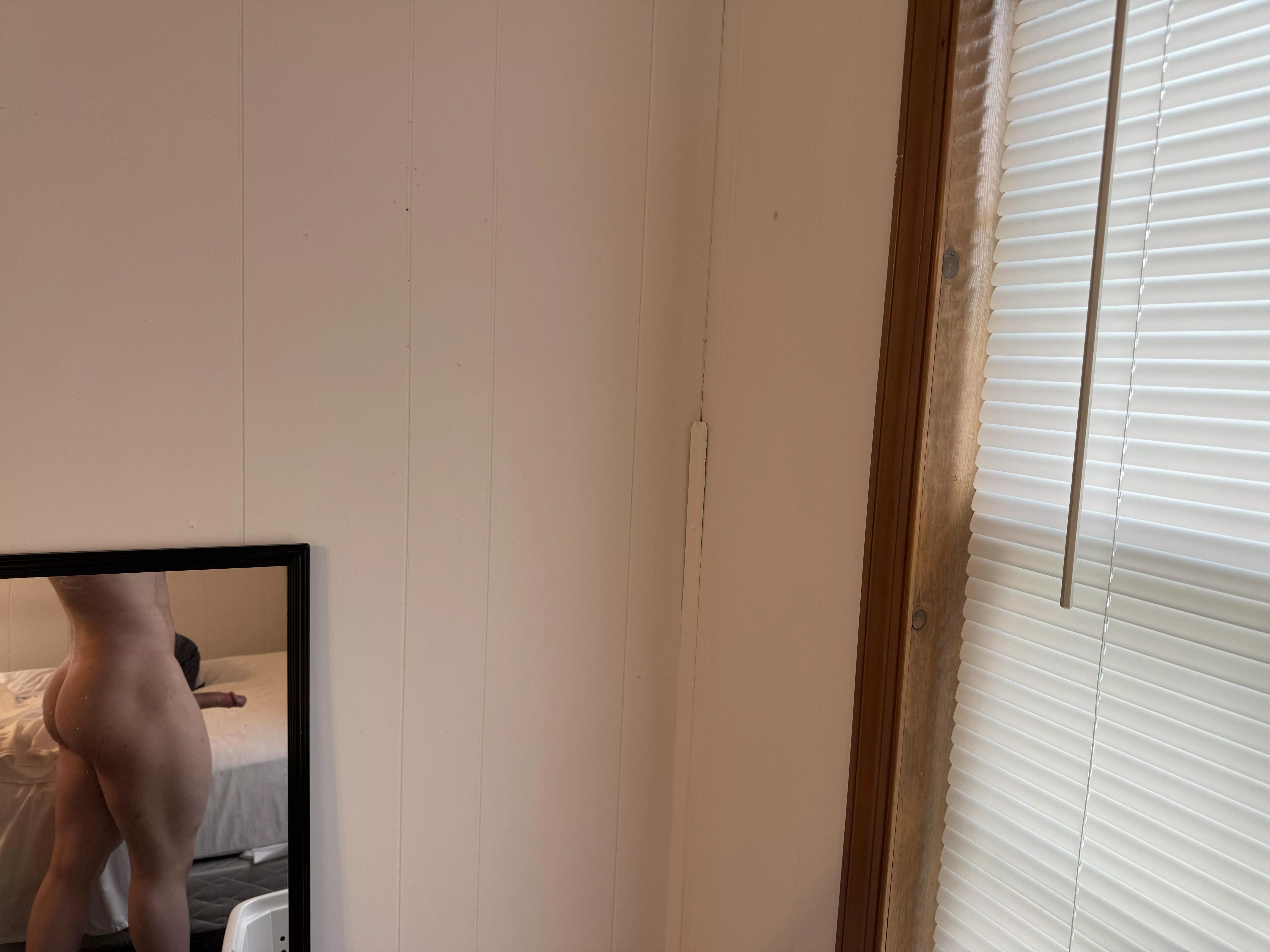 Need to get the wood strip in the corner fixed