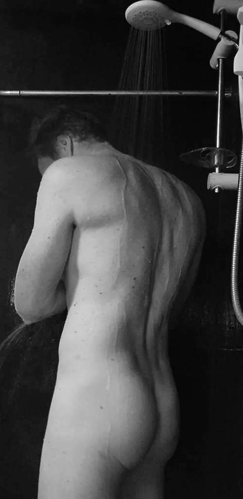 Shower back and butt
