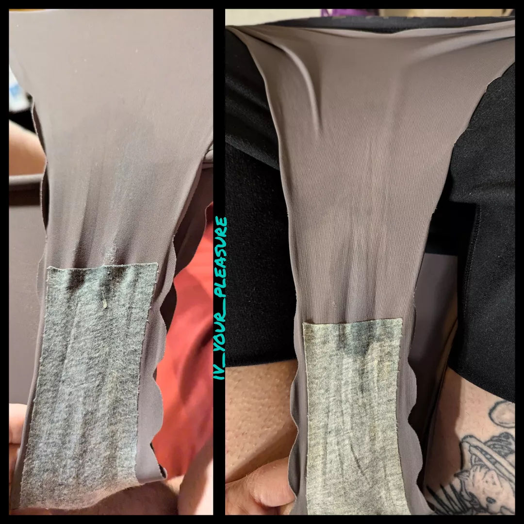 These panties are so yummy after tons of playing and sweat. 2 days, 1 with no shower, 1 workout, and HOURS of wet masturbation 🥵💦 DM to claim!