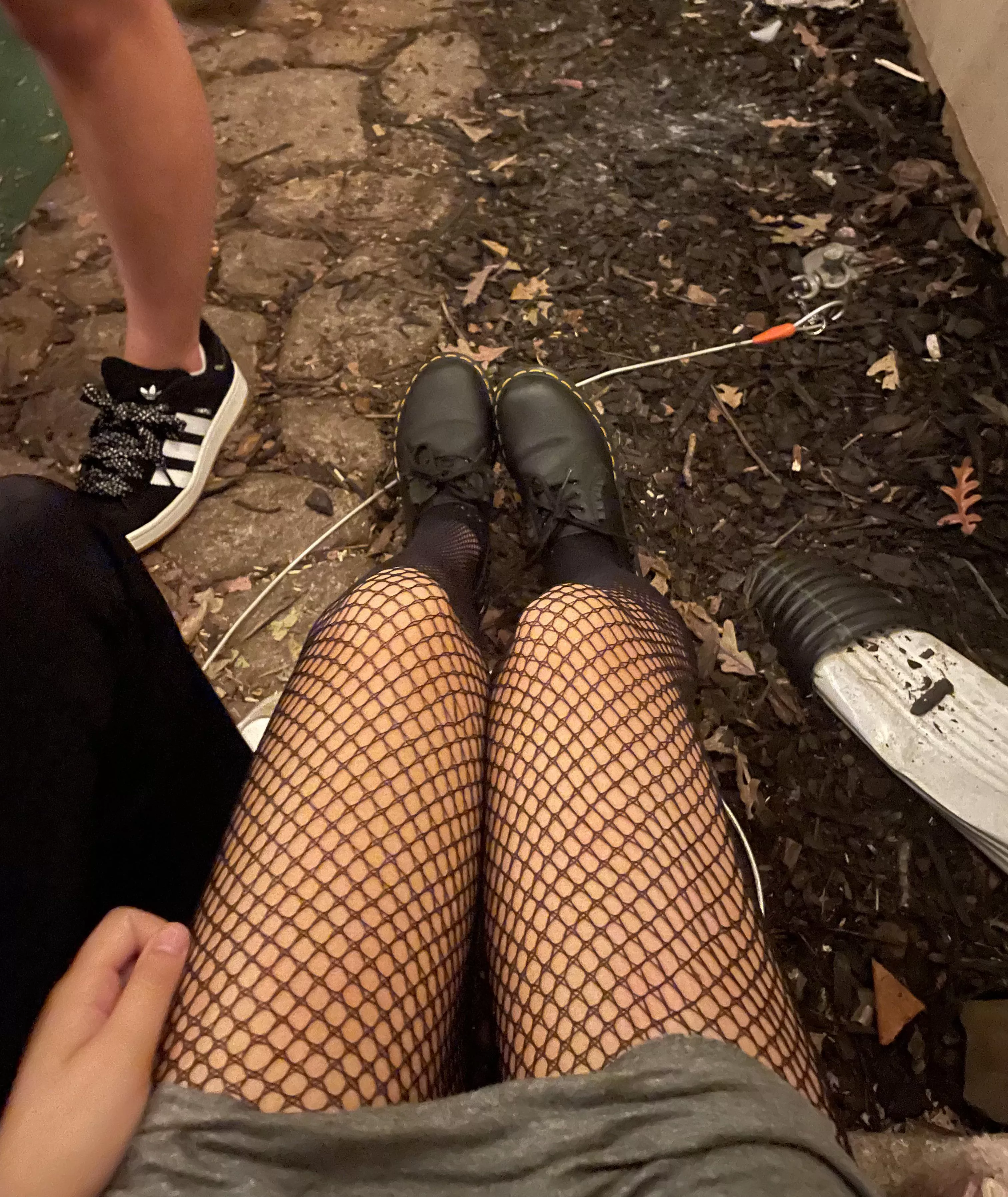 thighs in fishnets?