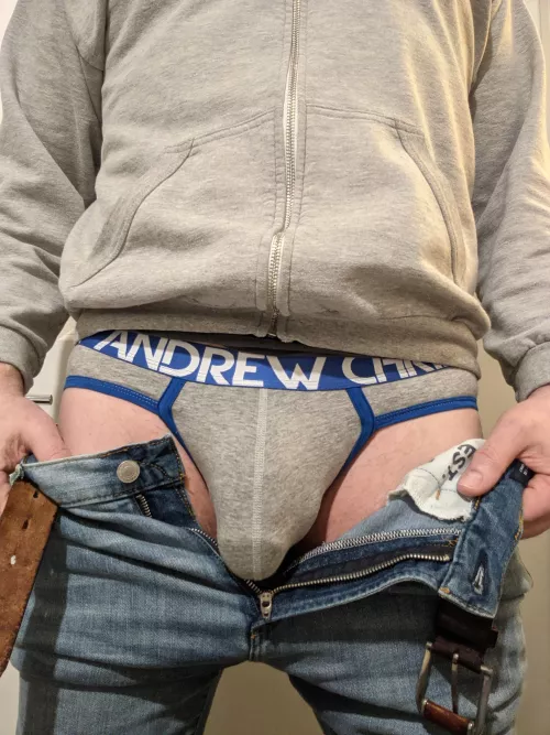 Wearing these briefs at work today