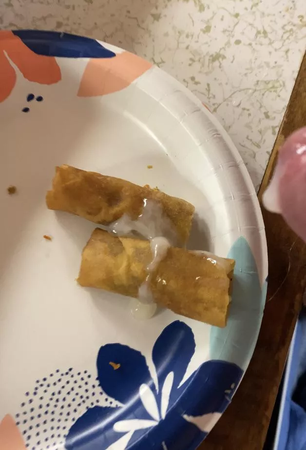 Added some sauce to my lumpia