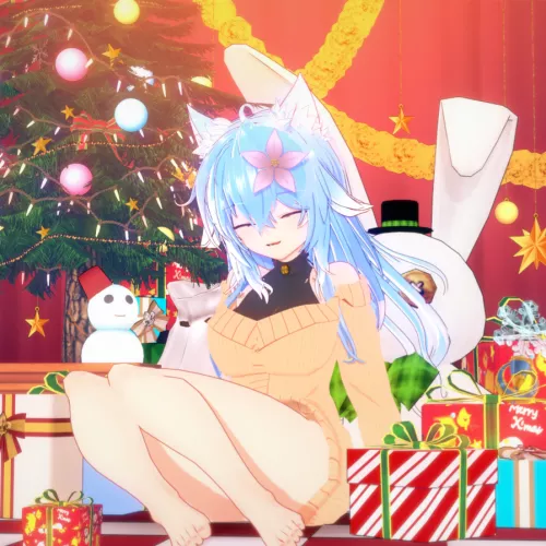Christmas Cat Girl