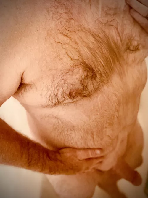 Enjoying a nice morning shower!