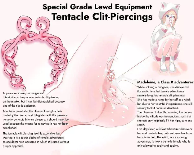 [F4GM] Finding a (cursed) ring piercing and 'accidentally' putting it in my clit, what's the worst that could happen? (You choose the curse, preferably not the one from the image, but I would like the piercing to be stuck inside once it's in)