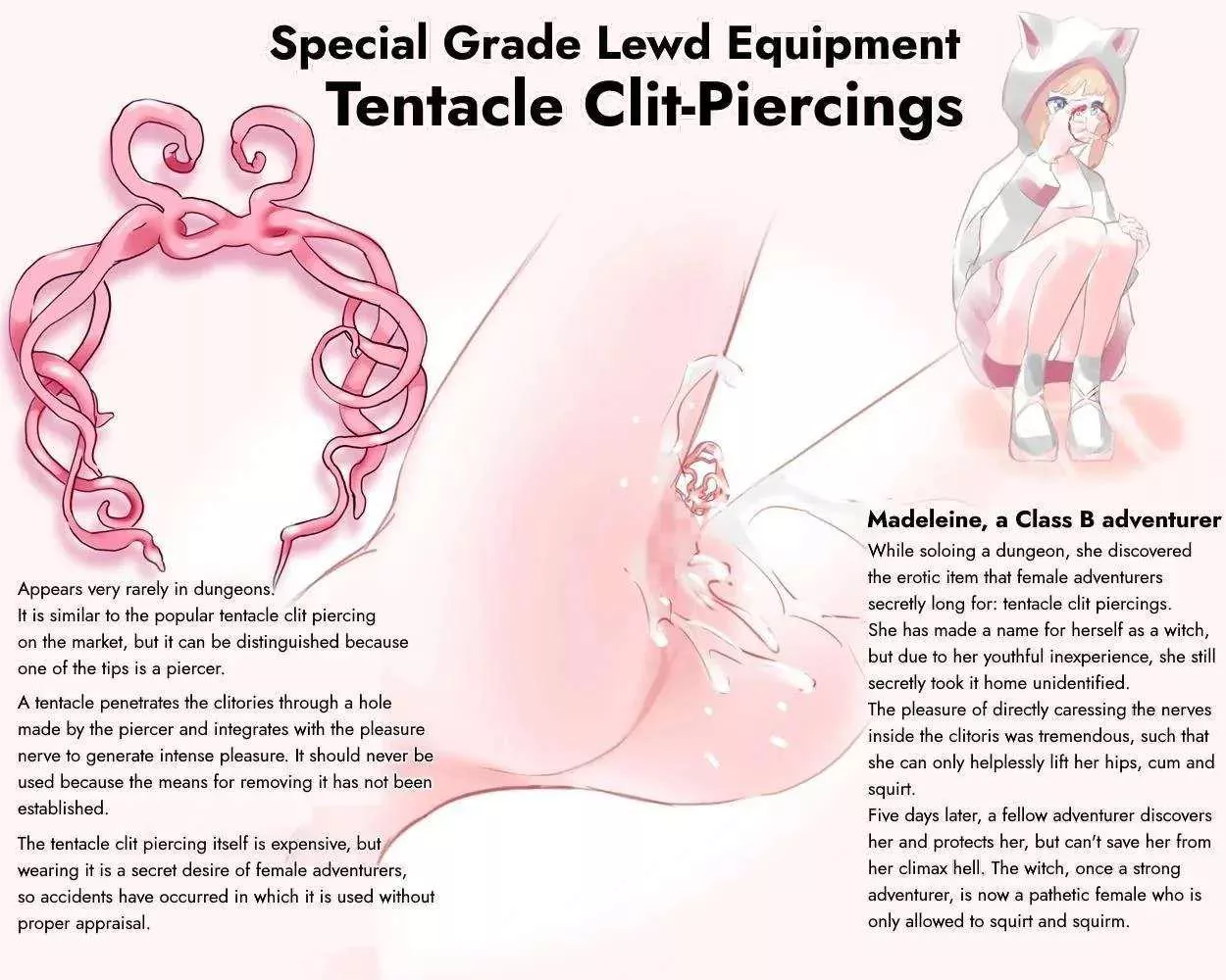 [F4GM] Finding a (cursed) ring piercing and 'accidentally' putting it in my clit, what's the worst that could happen? (You choose the curse, preferably not the one from the image, but I would like the piercing to be stuck inside once it's in)