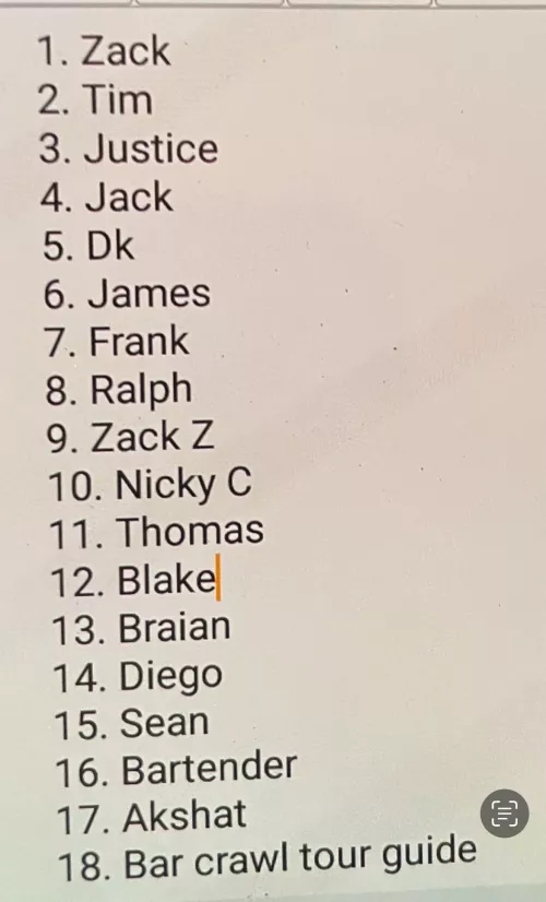 Found my girls body count list on her old phone, upstate NY blonde, nam starts with M(30). Anyone recognize their name 